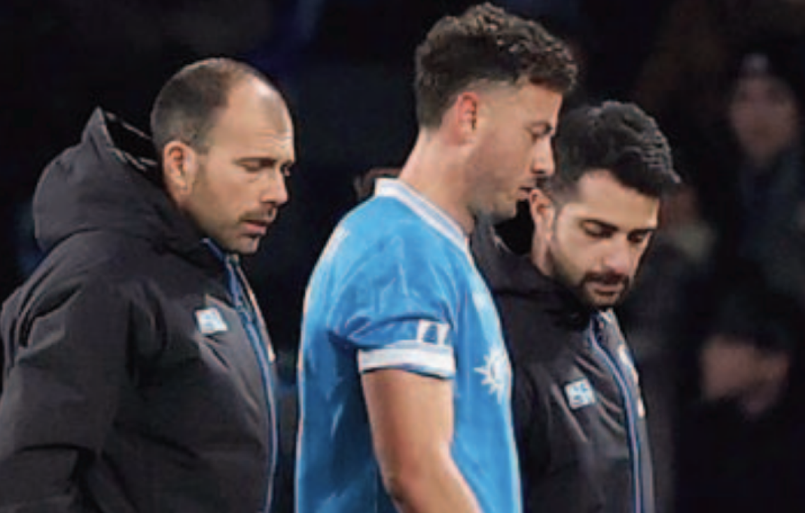 Napoli, a Copenaghen con gli uomini contati