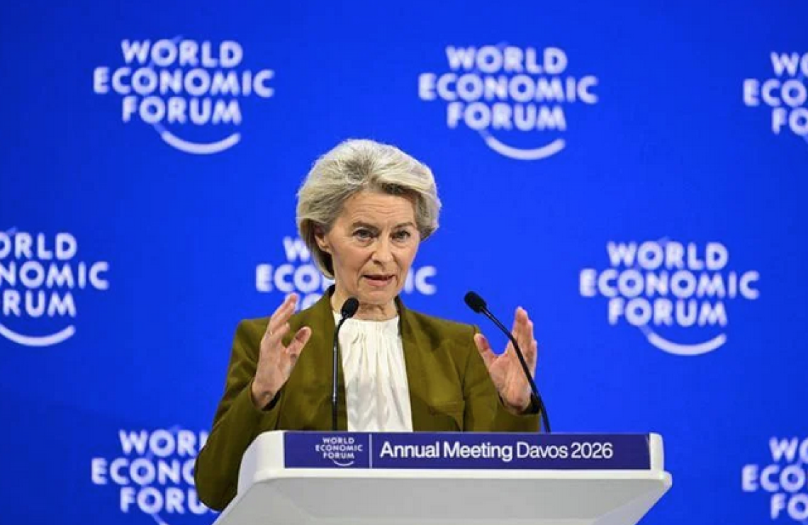Von der Leyen a Davos: &laquo;Dazi Usa errore, risposta Ue sar&agrave; decisa e unita&raquo;