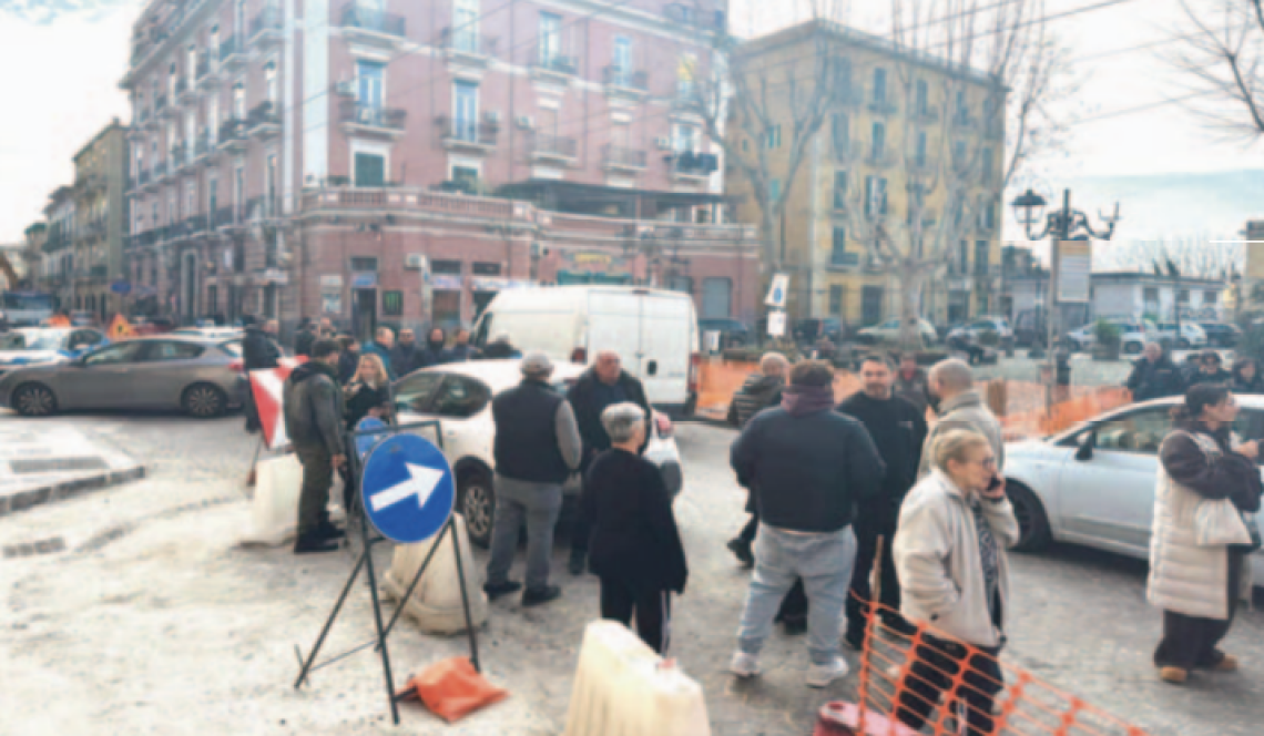 Lavori e disagi, protesta dei commercianti