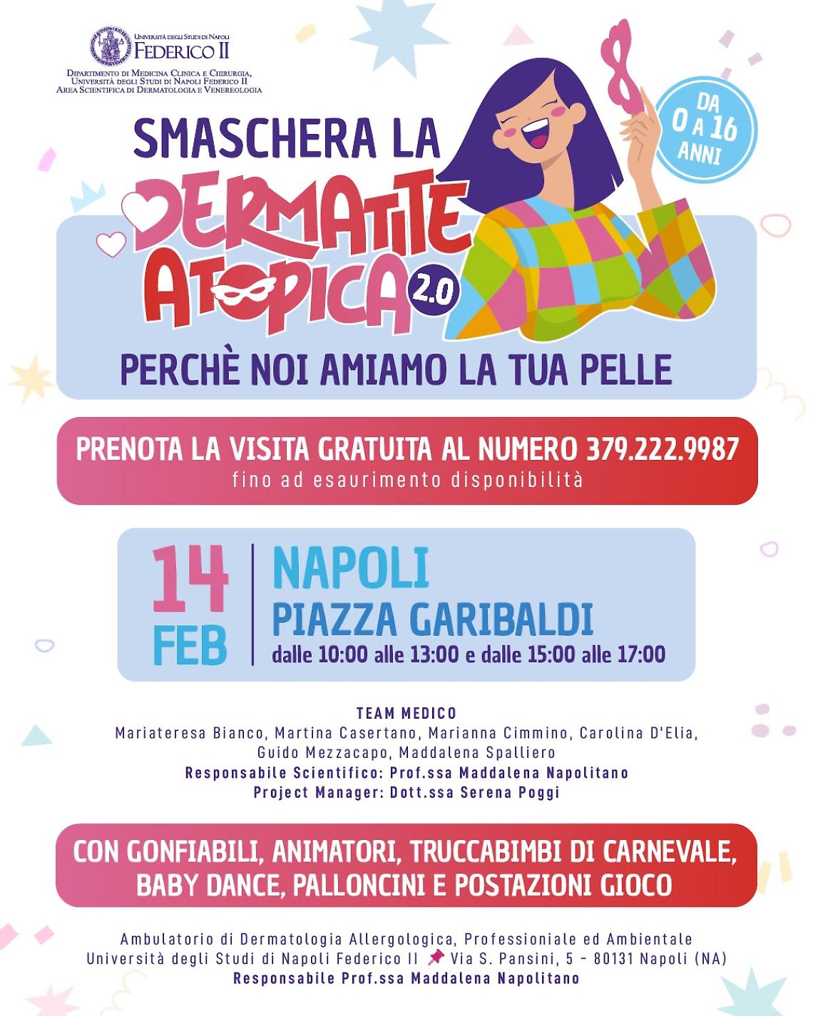 &ldquo;SMaschera la Dermatite Atopica2.0&rdquo;, visite gratuite per i pazienti pediatrici 