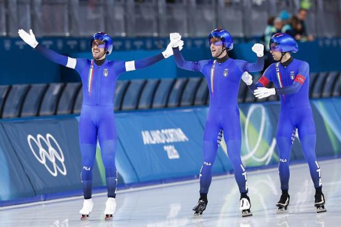 Pattinaggio di velocit&agrave;, l'Italia &egrave; medaglia d'oro nell'inseguimento