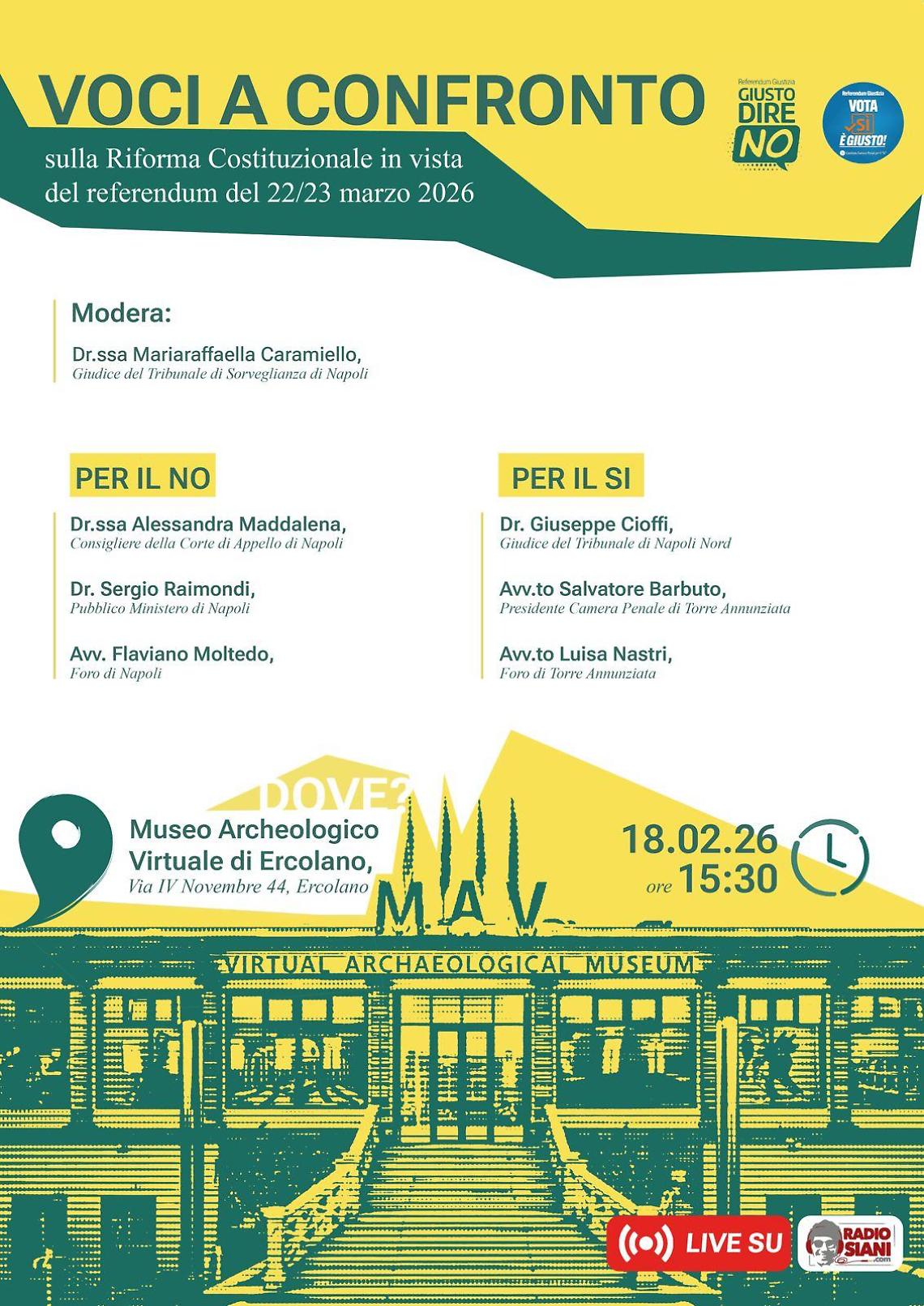 Referendum giustizia, le ragioni del &ldquo;S&igrave;&rdquo; e del &ldquo;No&rdquo;