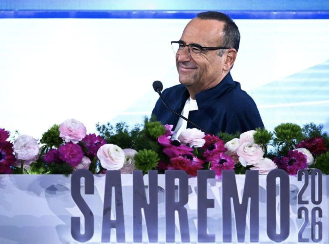 Sanremo, Conti: &laquo;Molto contento risultato ascolti, ho stesso sorriso dello scorso anno&raquo;