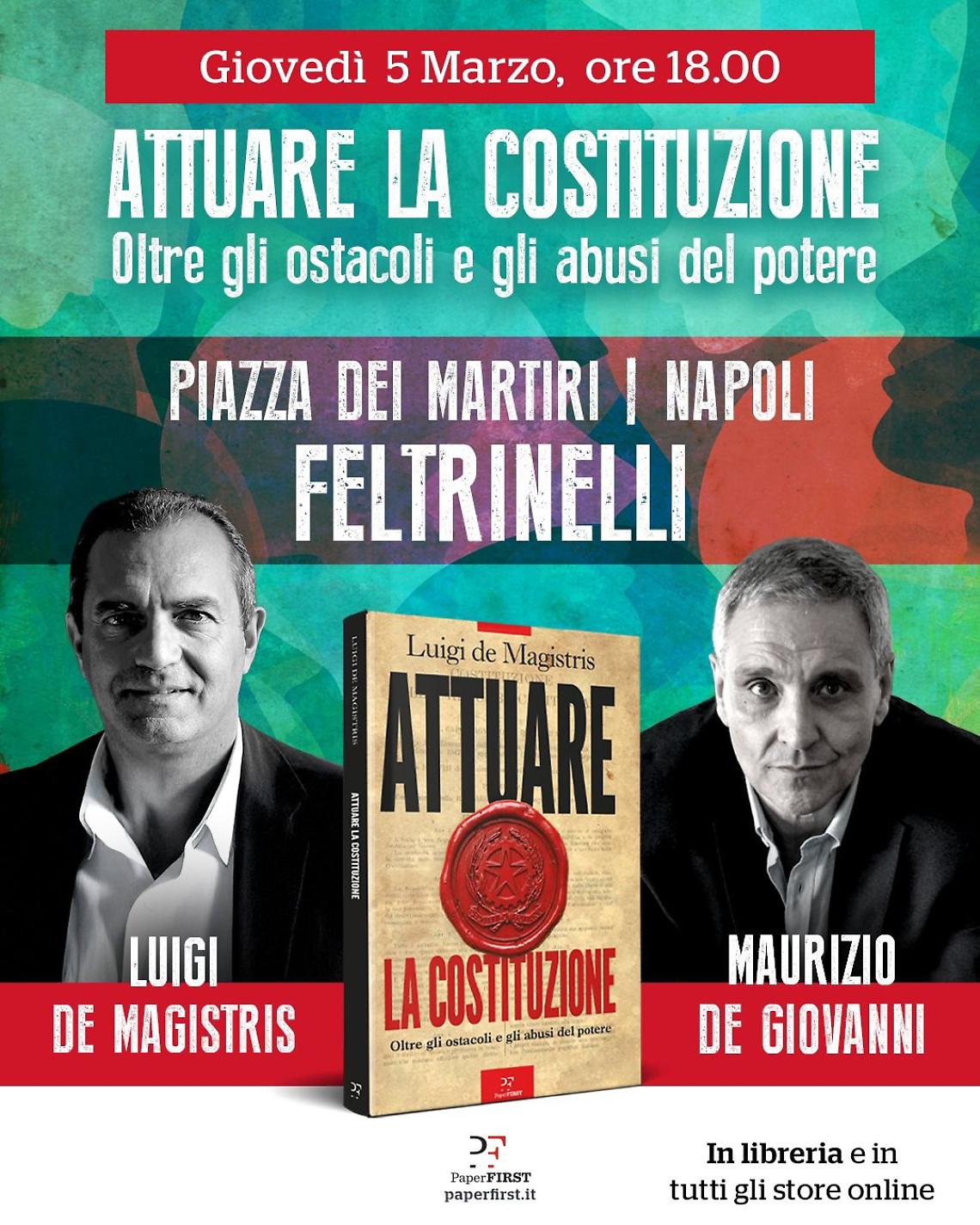 Costituzione, ostacoli e abusi: de Magistris e il suo libro