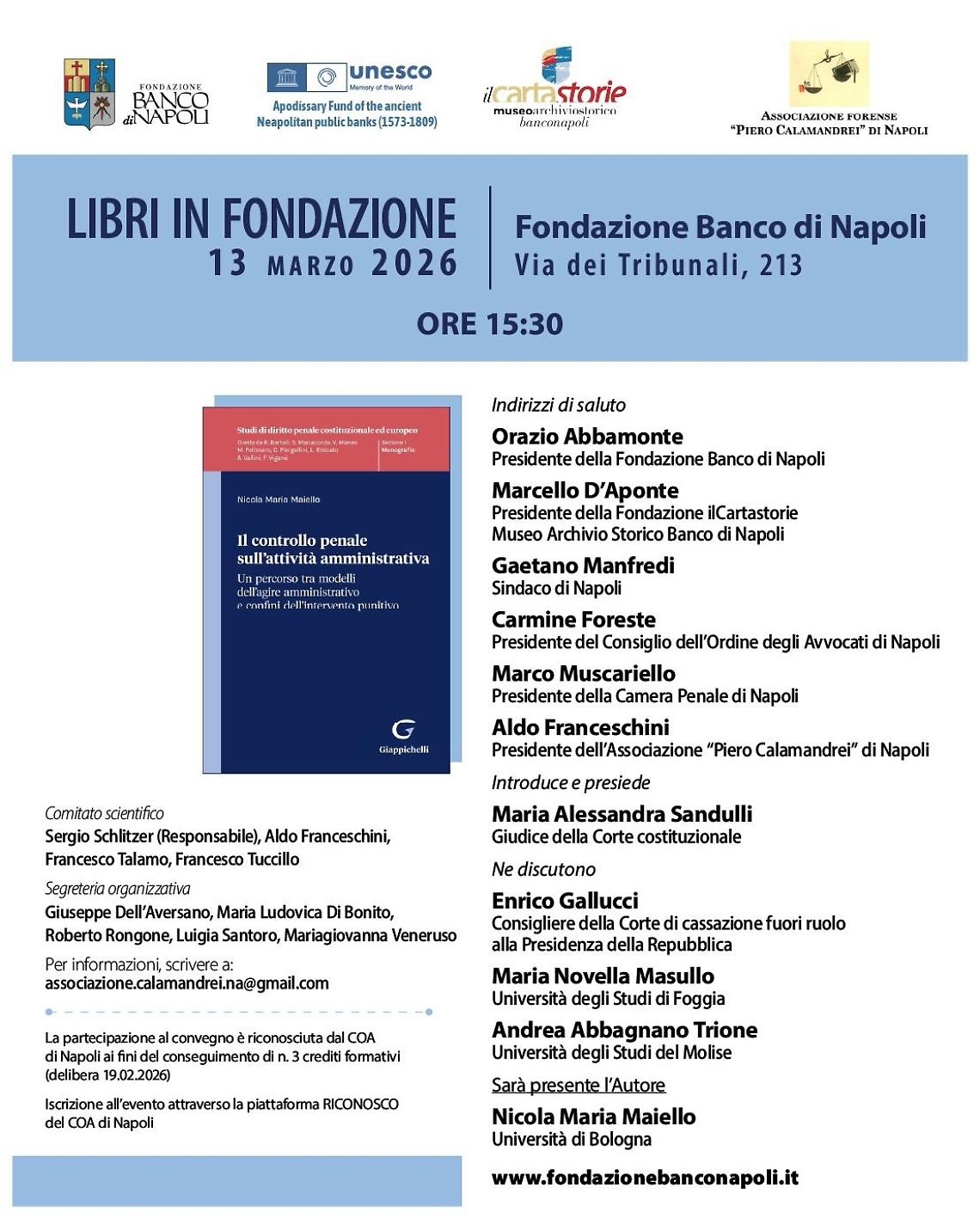 A Palazzo Ricca l&rsquo;incontro con istituzioni, studiosi, avvocati, magistrati