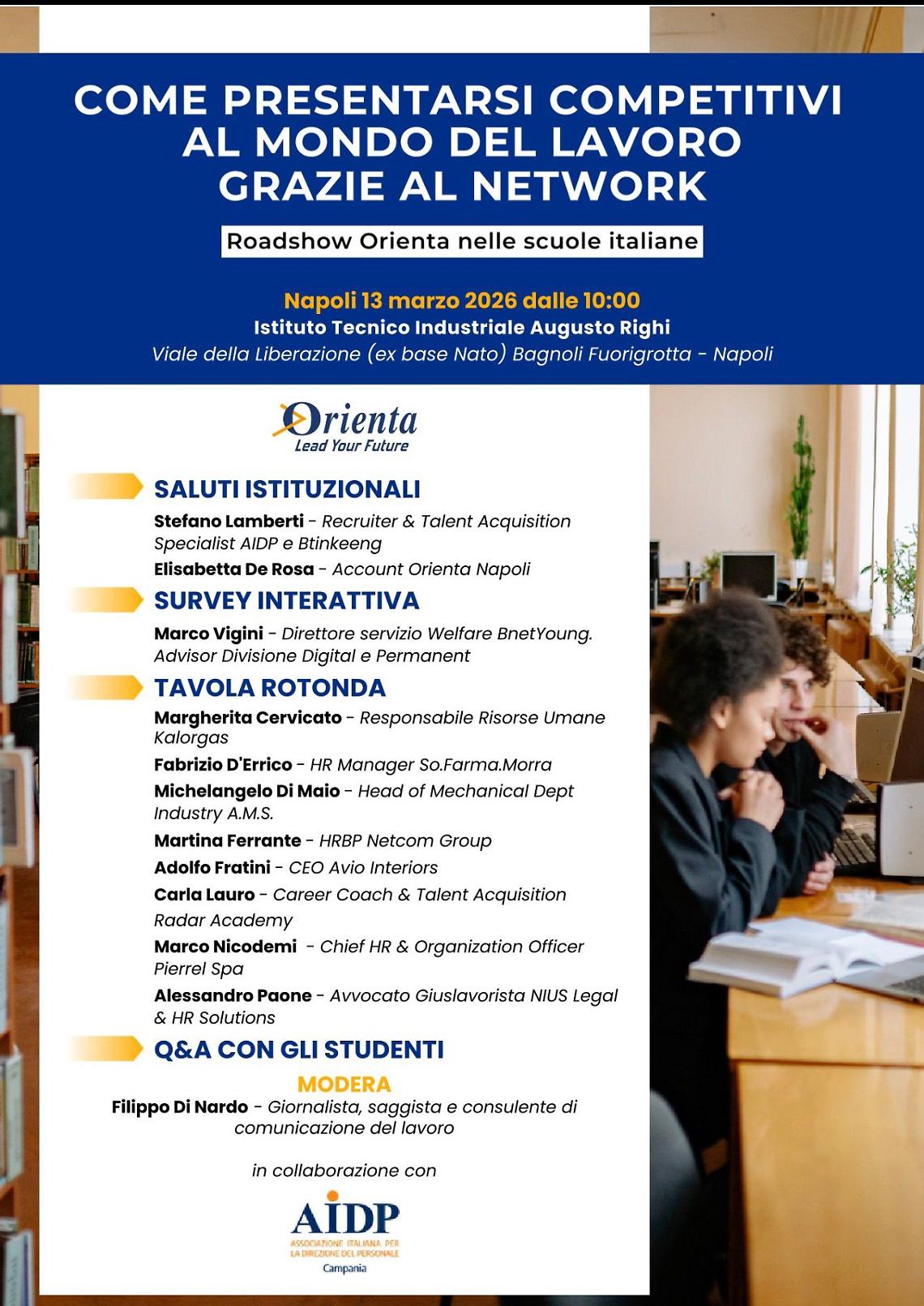 Il Roadshow Orienta nelle scuole italiane