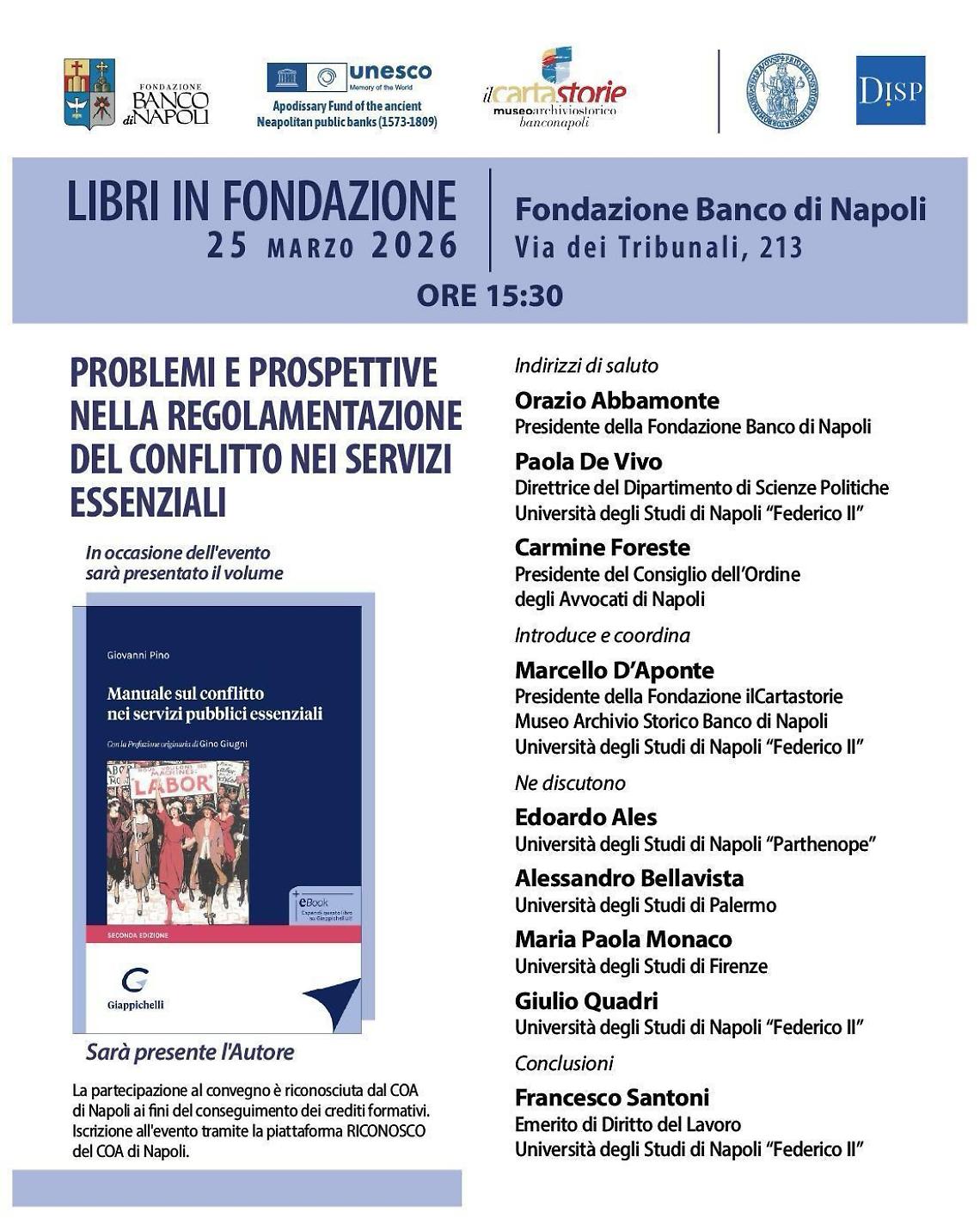 &ldquo;Manuale sul conflitto nei servizi pubblici essenziali&rdquo;  del volume di Giovanni Pino