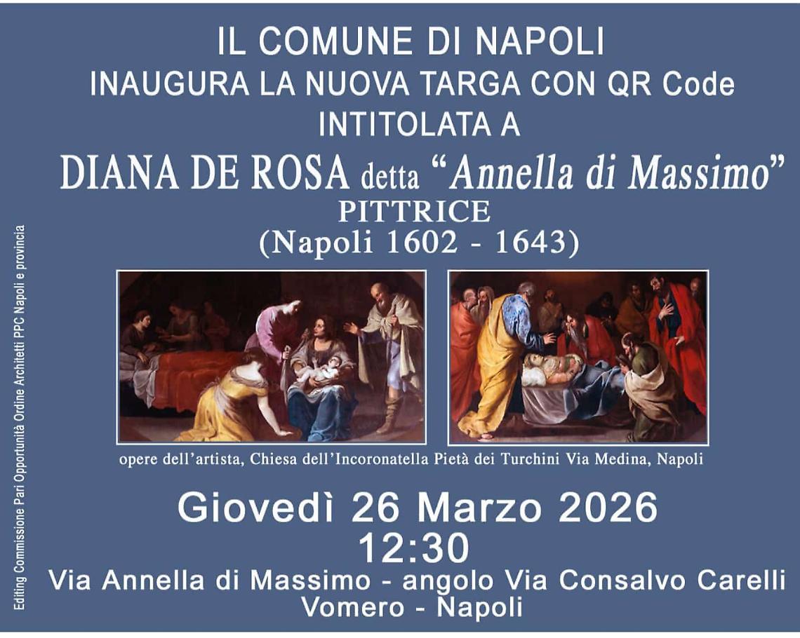 Una targa per ricordare Diana De Rosa