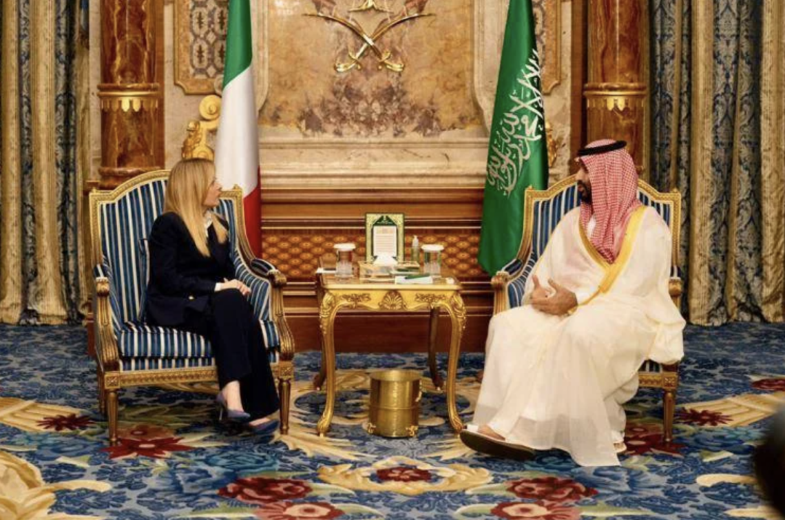 Meloni vede Mohammed bin Salman: &laquo;Sforzi per soluzione diplomatica conflitto in Iran&raquo;