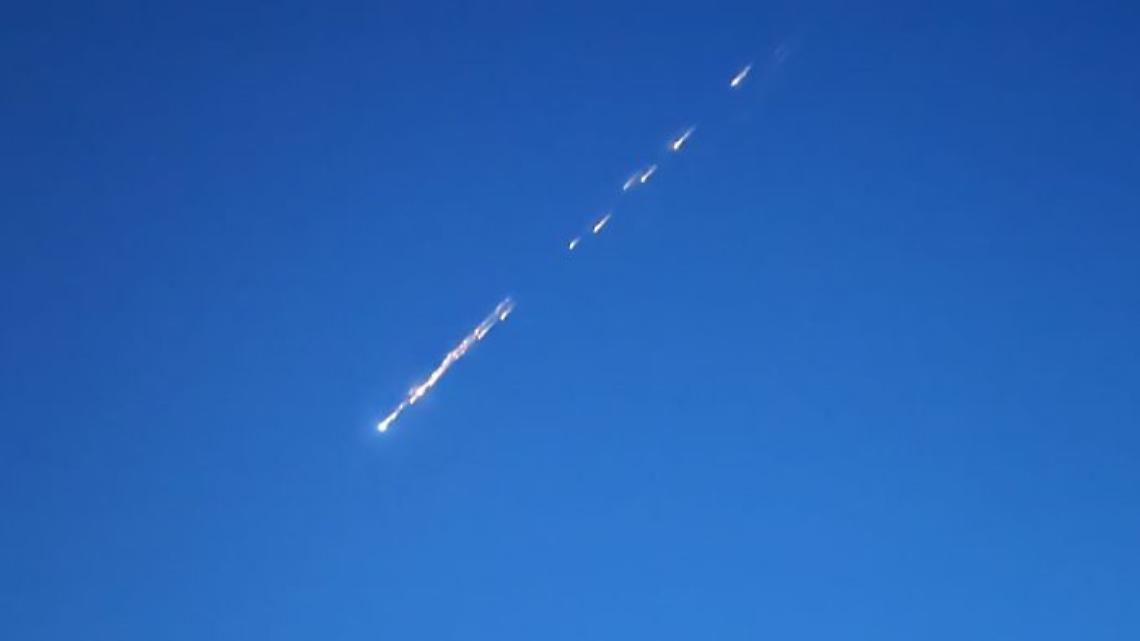 Scia luminosa nei cieli di Campania e Puglia