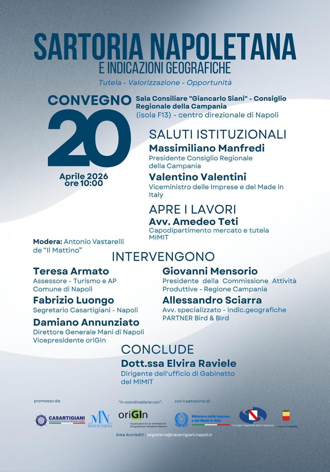 Sartoria Napoletana tra tutela, valorizzazione e opportunit&agrave;