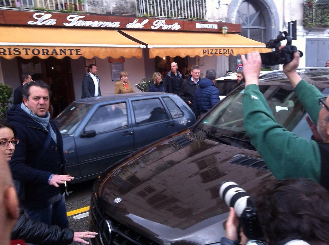 Angela Merkel visita gli Scavi
