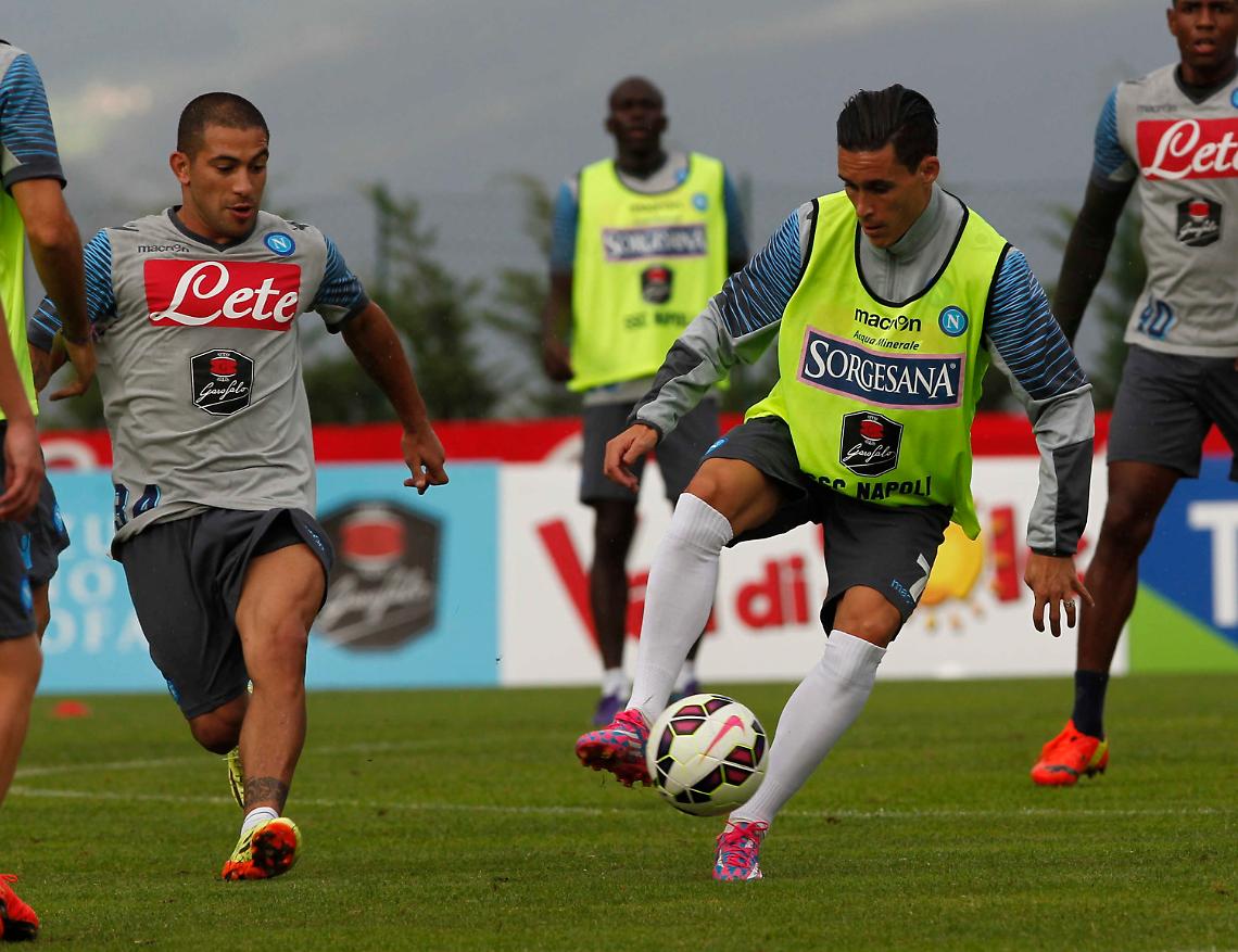 Il Napoli torna al lavoro <br> Strinic e Gargano stanno bene