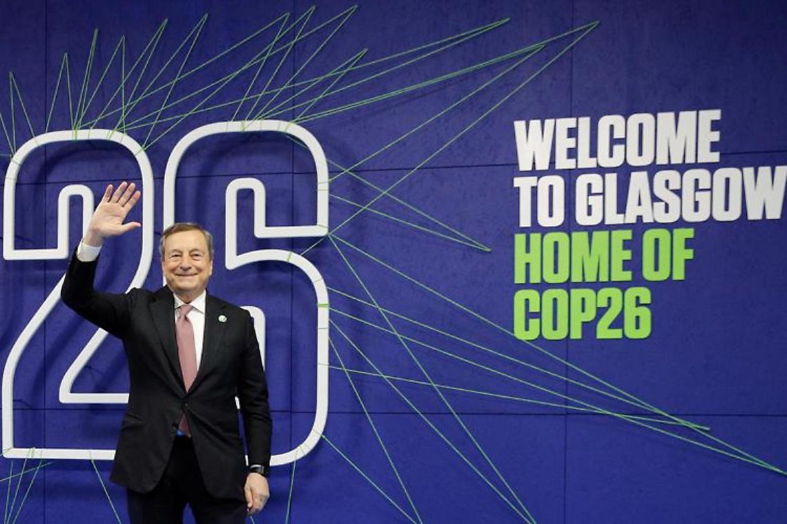 Clima, Draghi: «Soldi non sono un problema, ci sono»