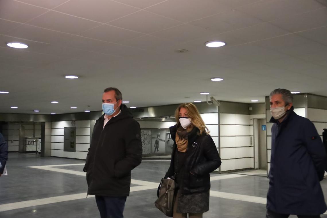 Sopralluogo del sindaco alla stazione metro Maradona
