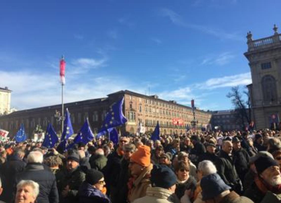 L'onda sì Tav in piazza a Torino