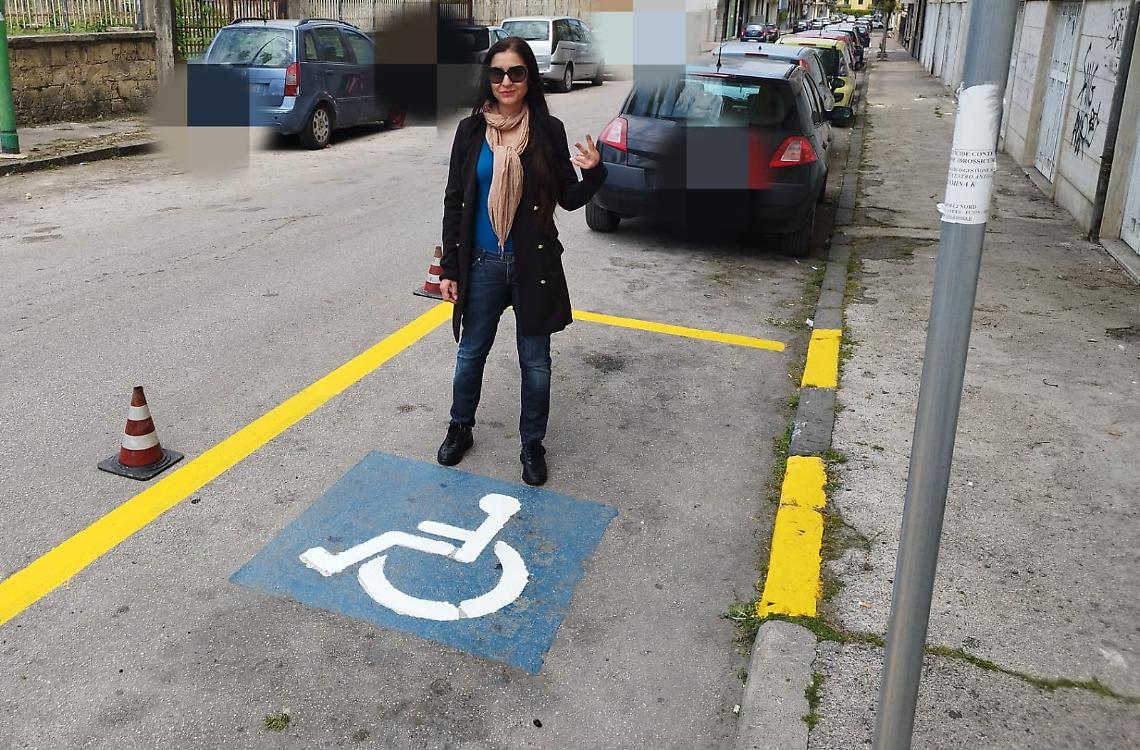 Ad Afragola ricompaiono gli stalli per i disabili