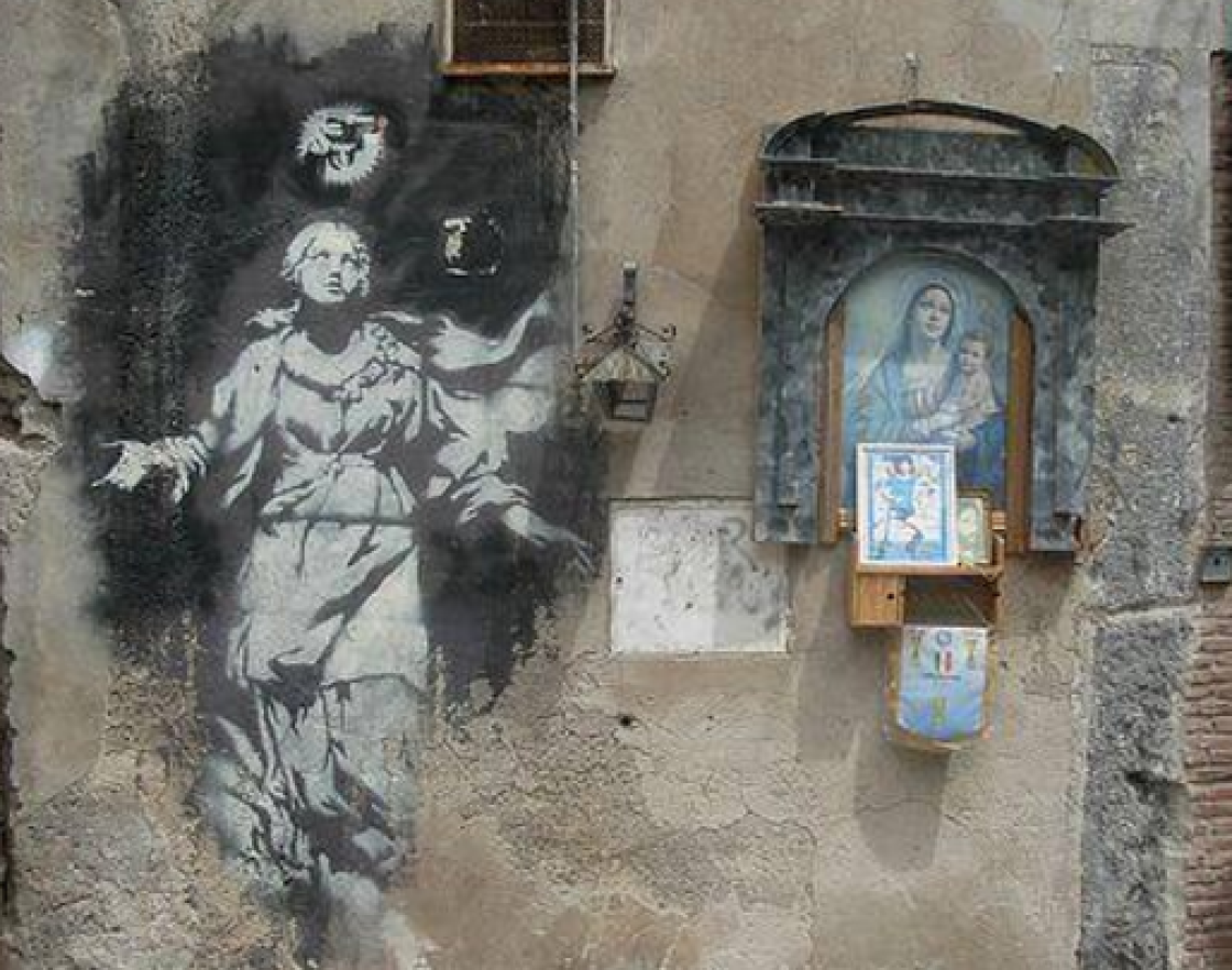Bansky è napoletano, l'ipotesi del reporter britannico