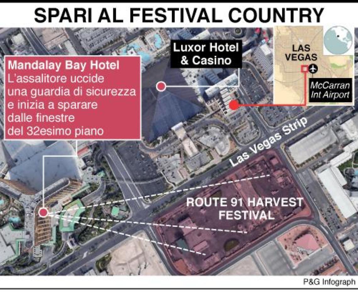 Strage a Las Vegas, 58 morti. L’Isis rivendica