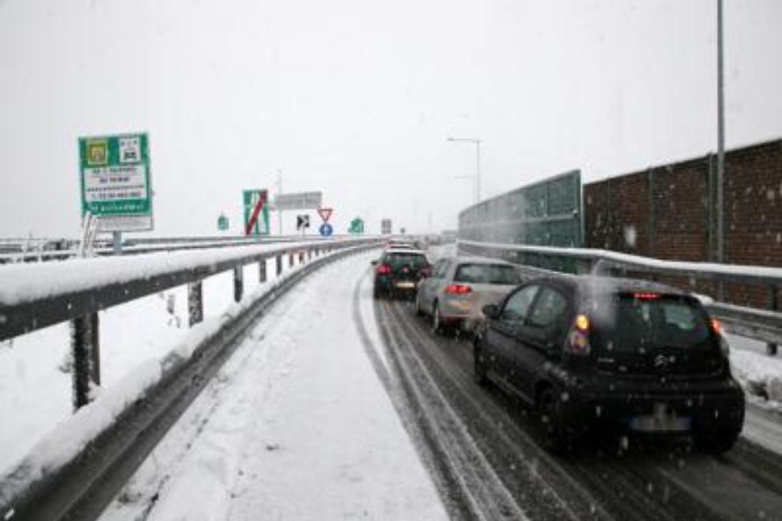 Pioggia gelata in autostrada