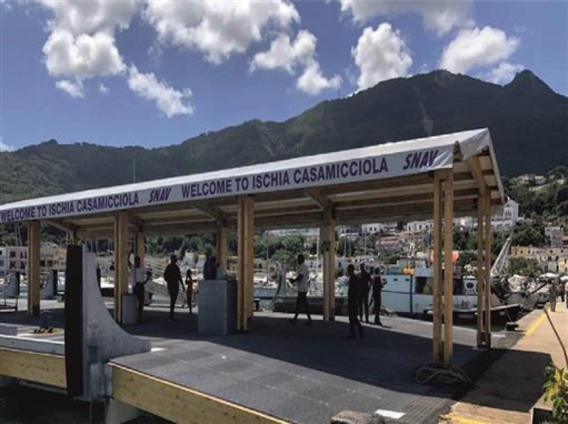 Inaugurato il nuovo pontile Snav a Casamicciola