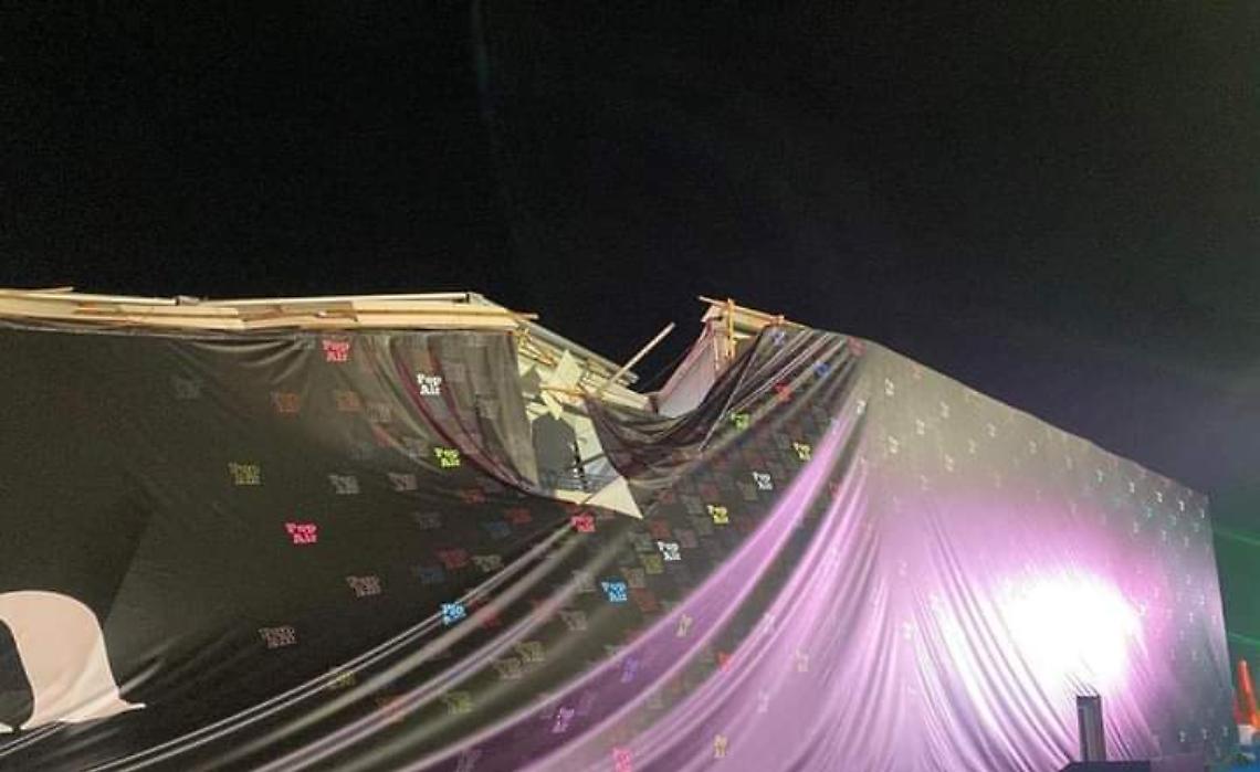 Maltempo, danneggiata la struttura del Baloon Museum alla Mostra d'Oltremare