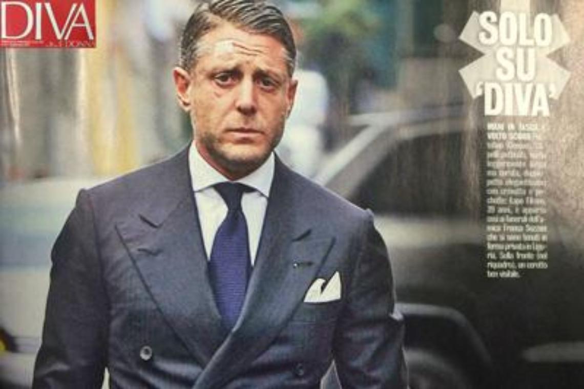 Doppiopetto e cerotto in fronte, le prime foto di Lapo dopo l'arresto