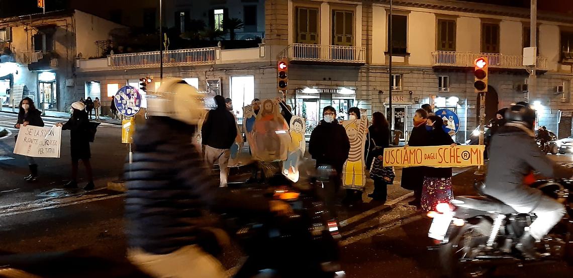 Scuola in Campania, protesta No Dad a Napoli
