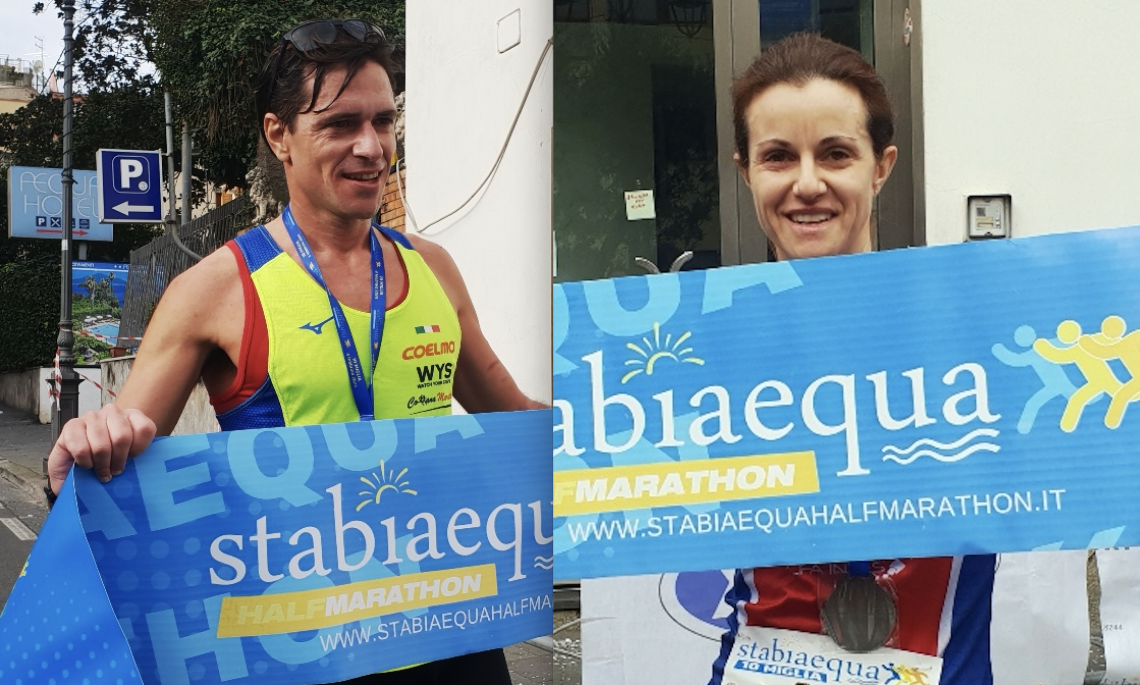 Dieci miglia "Stabiaequa", vincono Alessandro D'Ambrosio e Francesca Sabatini