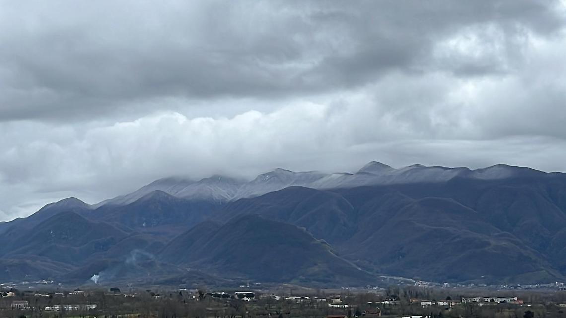 Neve sul Partenio, temperature sotto lo zero