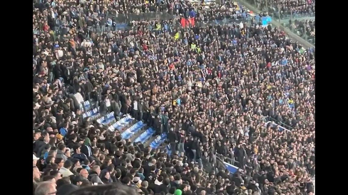 Napoli-Milan, scontri in Curva B: arrestati due ultras
