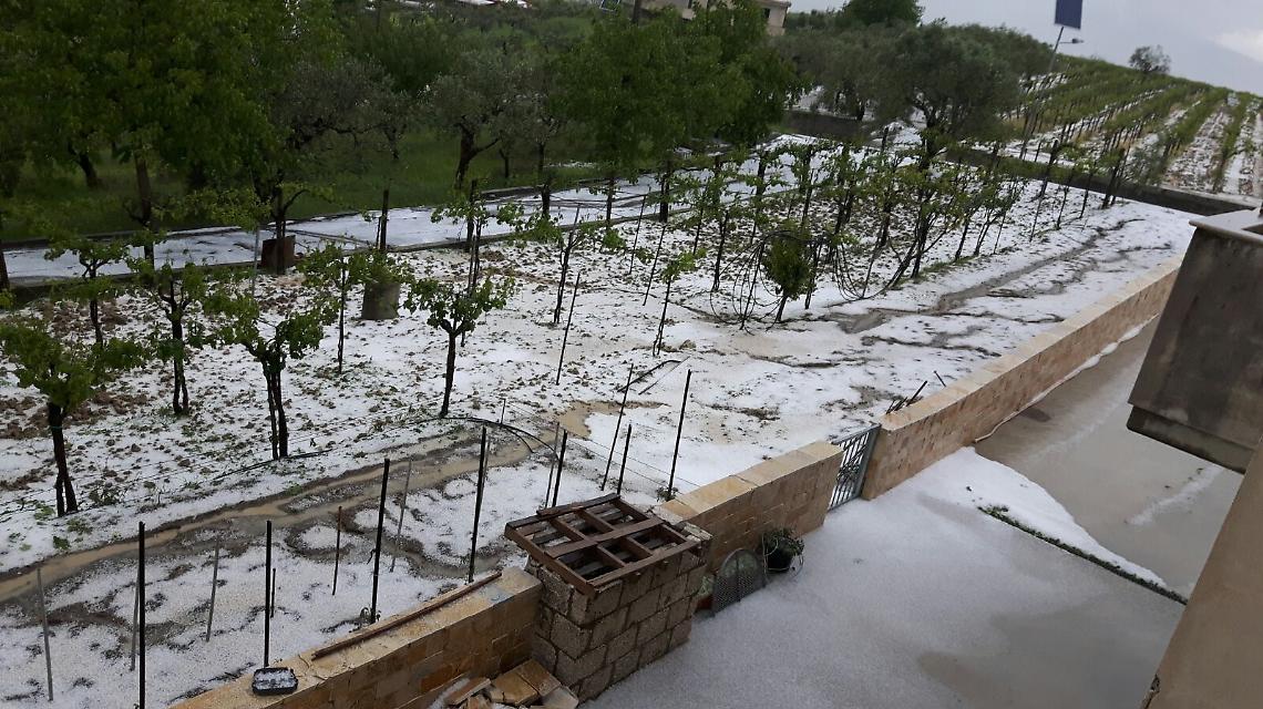 Grandinata record, Lonardo: stato di calamità per il Sannio