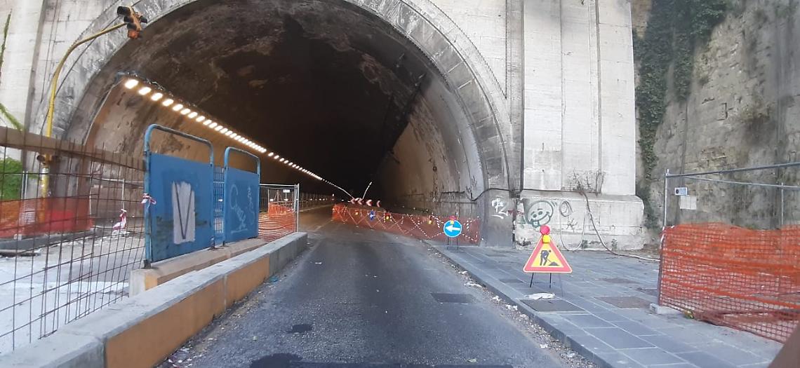 Fuorigrotta, riaperta la Galleria Quattro Giornate