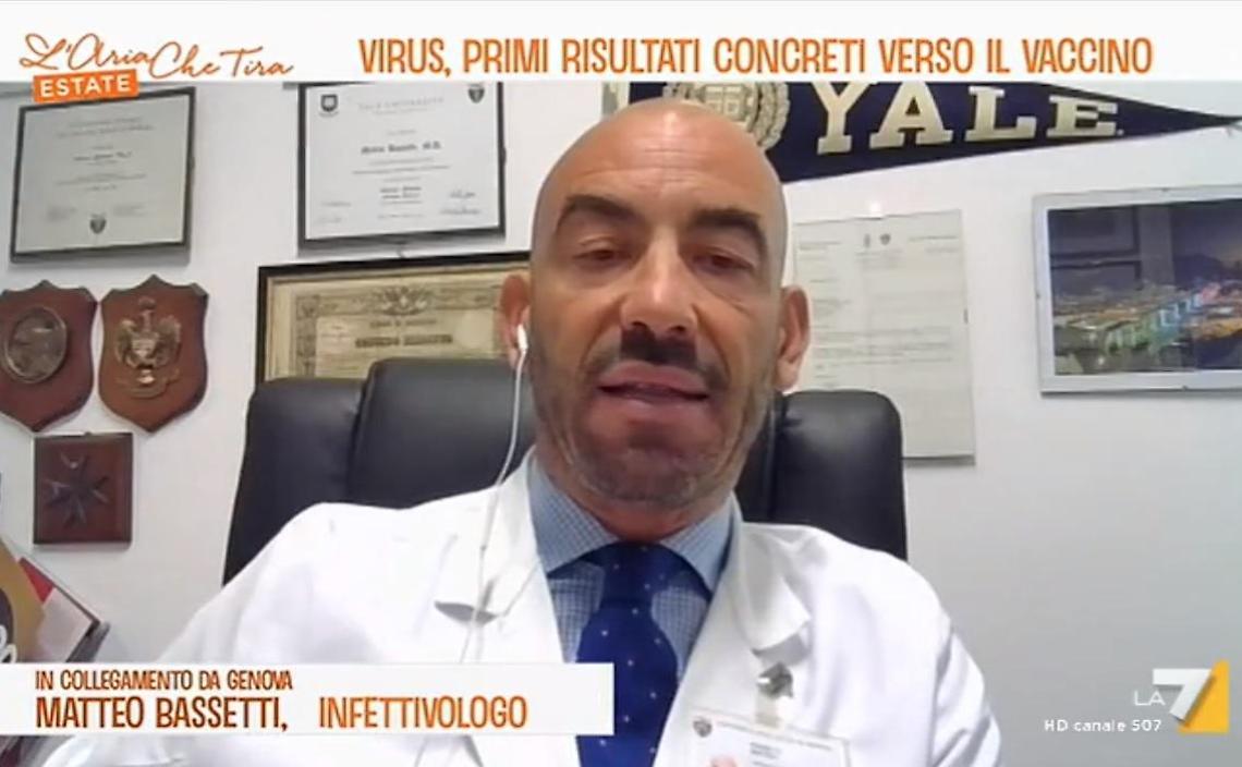 Covid, Bassetti: «Chi parla di seconda ondata fa terrorismo»