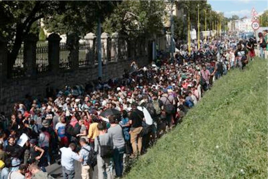 Ungheria, immigrati a piedi verso l'Austria