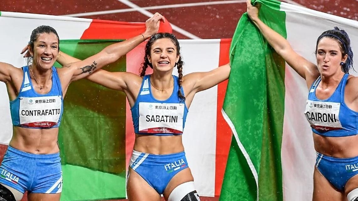 Paralimpiadi Tokyo, tripletta storica per l'Italia
