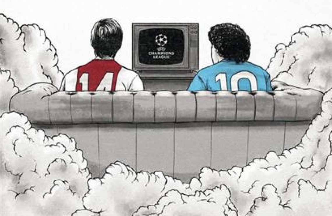 Champions, l'Ajax “evoca" Cruijff e Maradona