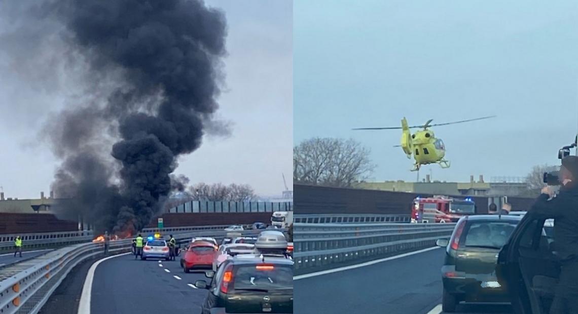 Terrore in autostrada: contromano si schianta contro un'altra auto 