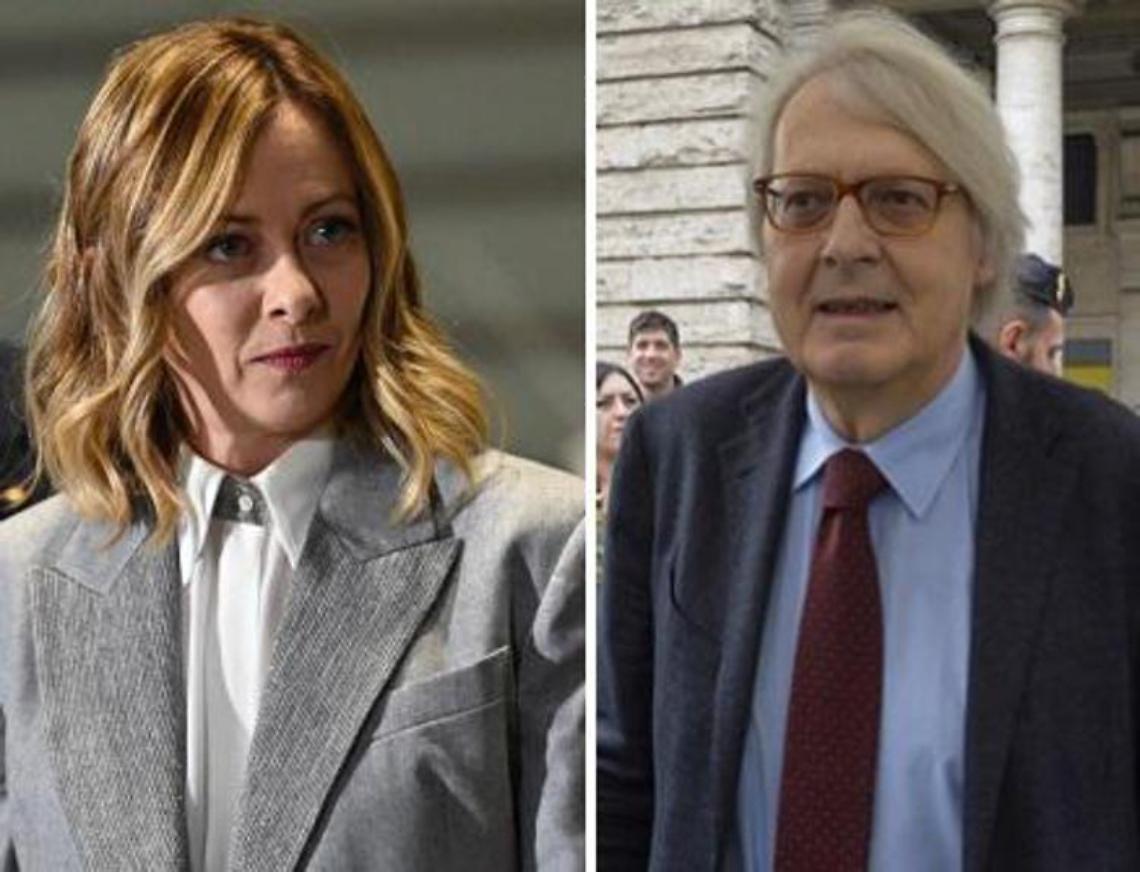 Meloni: «Scelta corretta, accolgo le dimissioni di Sgarbi»