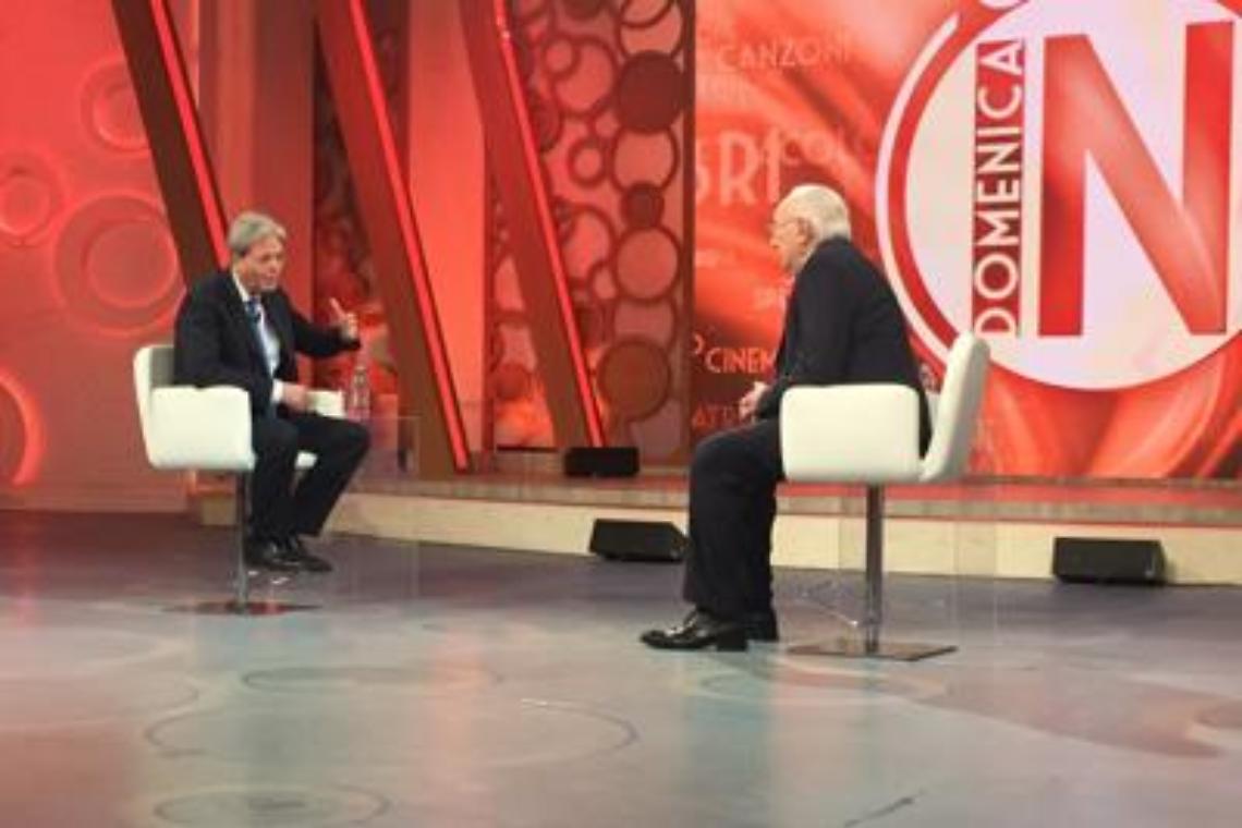Gentiloni in Tv: pieno sostegno a Lotti