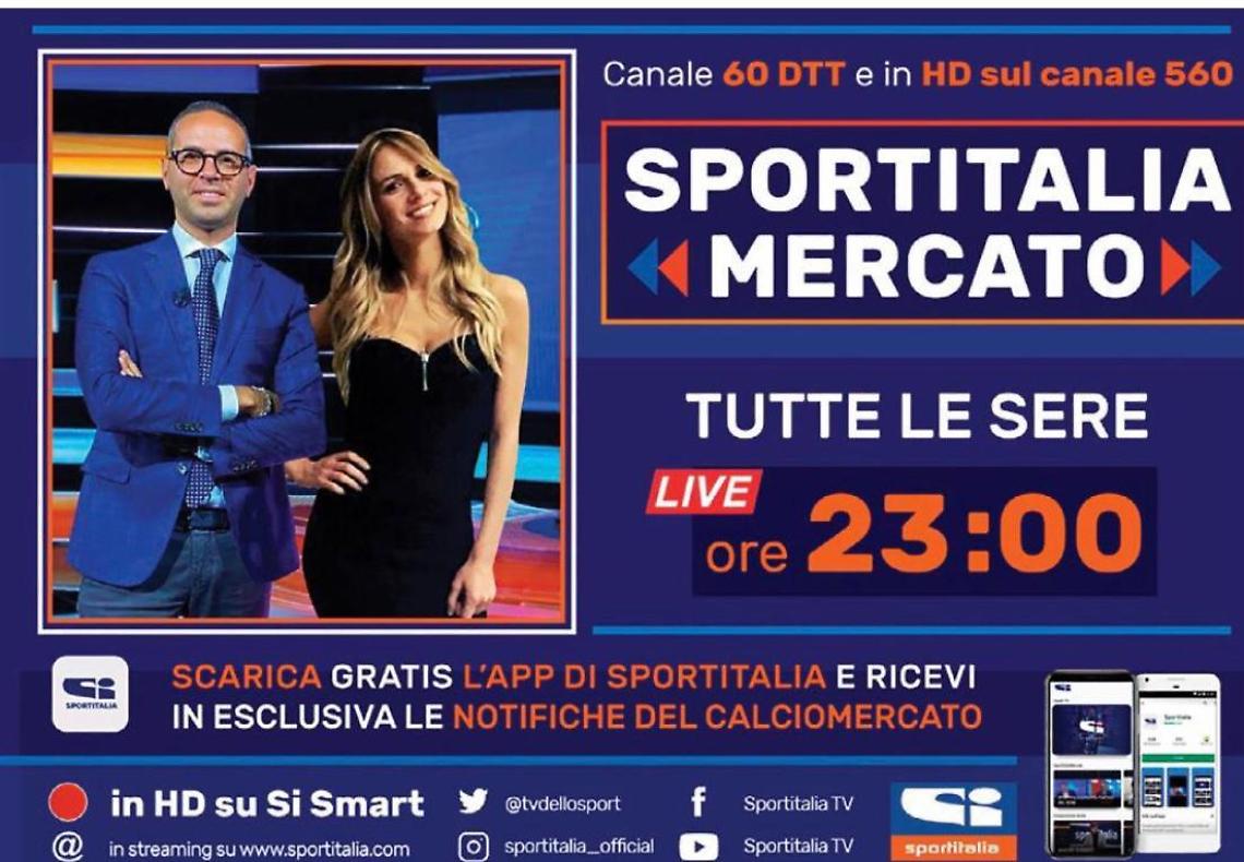 Sportitalia mercato tutte le sere dalle 23