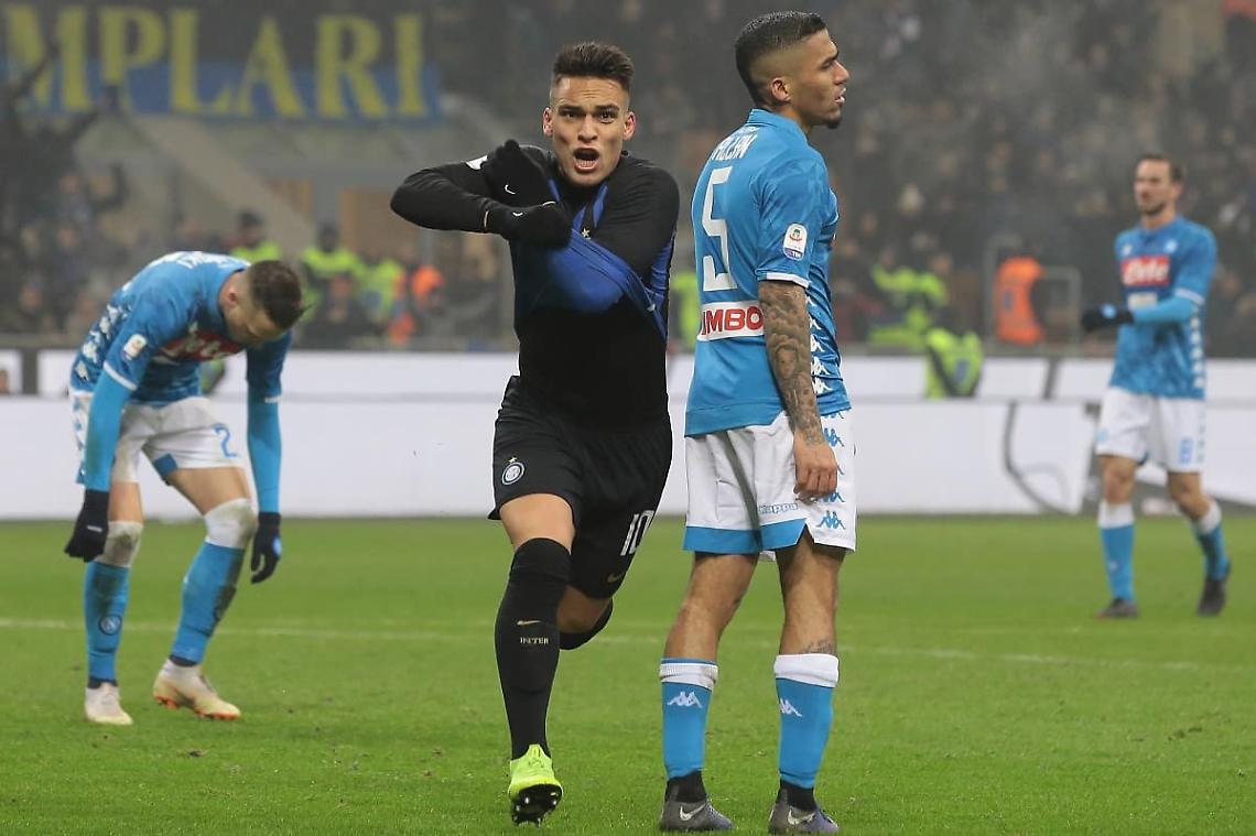 Il Napoli non va, ne prende tre dall'Inter