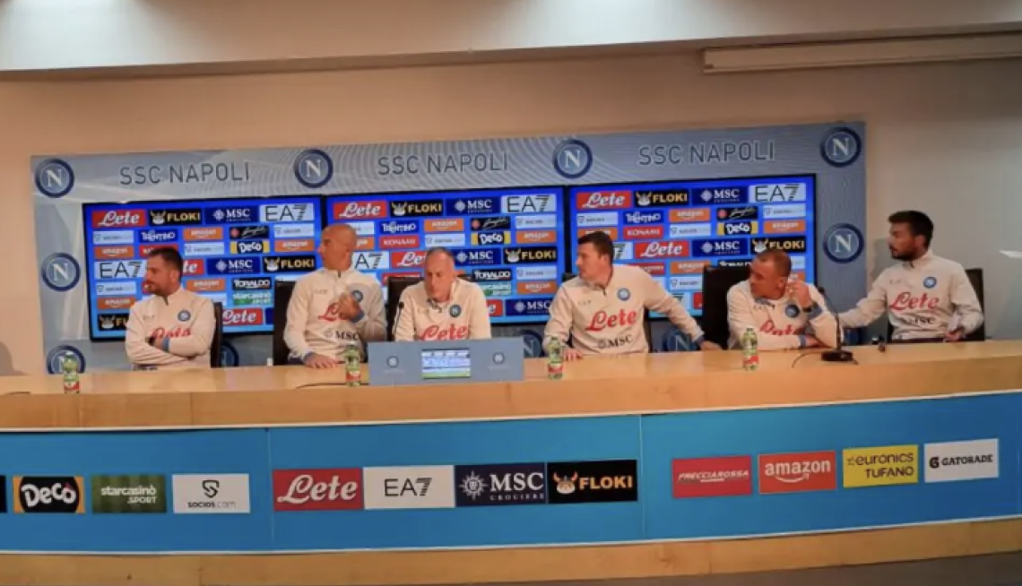 Napoli, lo staff di Spalletti: «Champions era l'obiettivo»