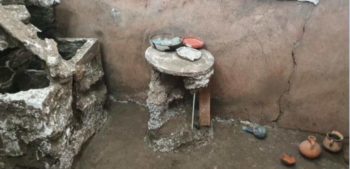 Pompei, scoperti gli arredi degli ambienti