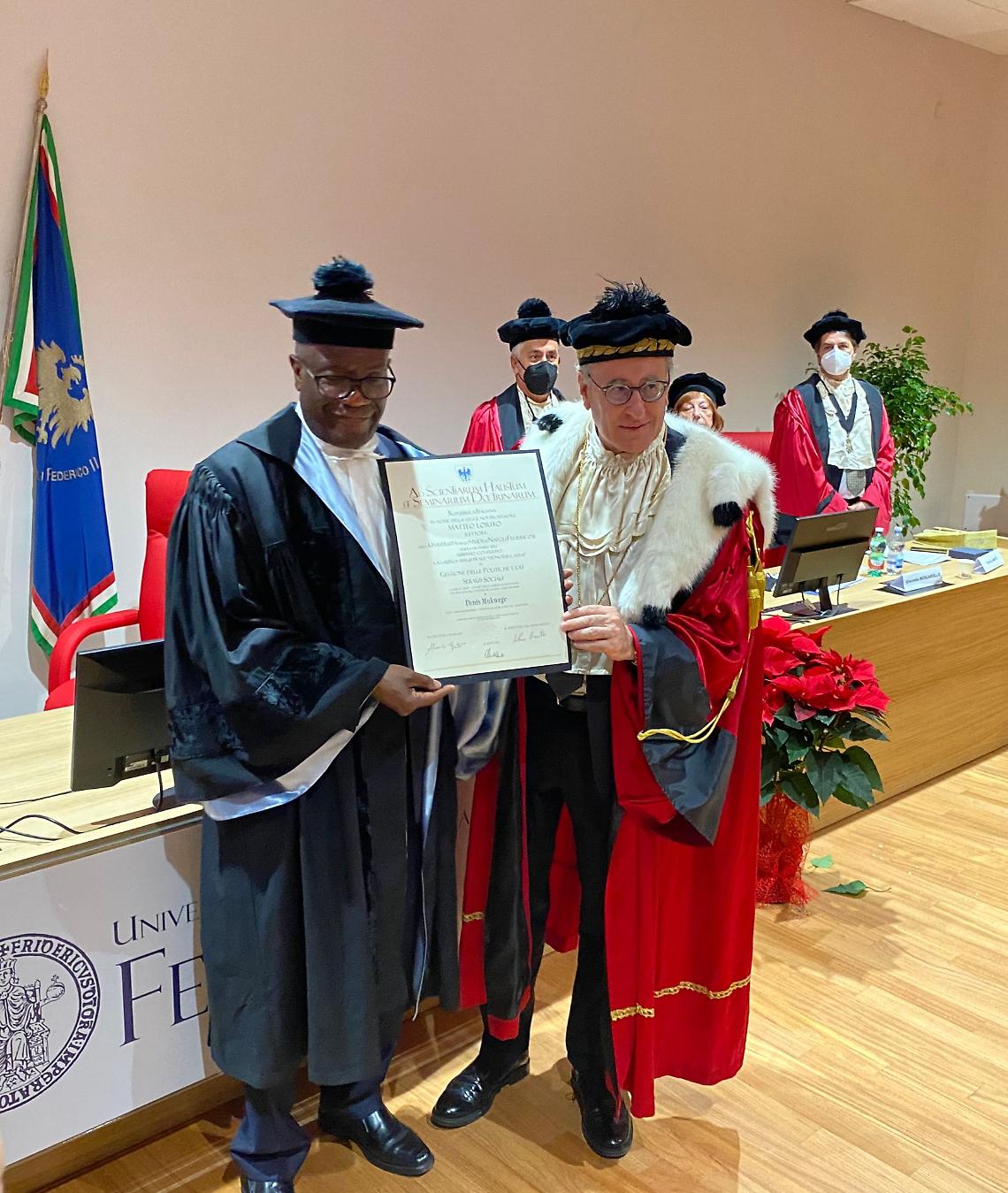 A Scampia laurea honoris causa a Mukwege, Premio Nobel per la pace