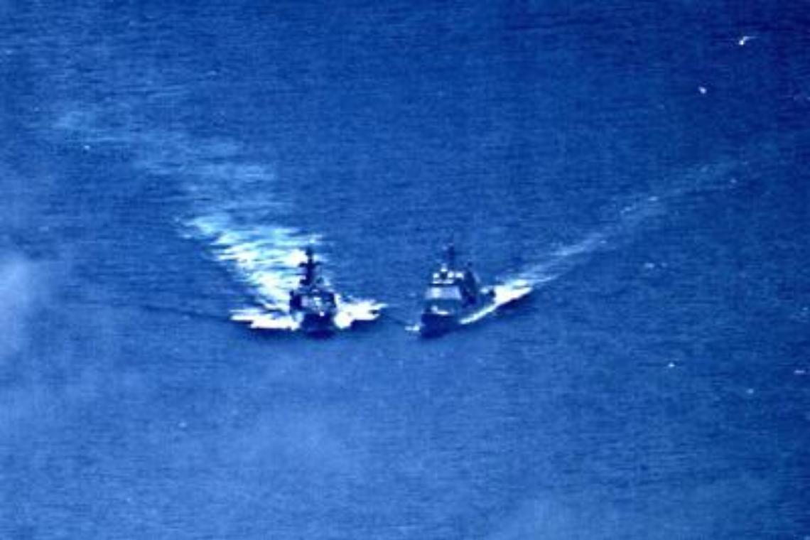 Sfiorata collisione fra navi militari Usa e Russia