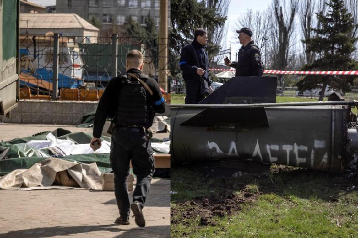 Guerra Ucraina, razzi su stazione Kramatorsk: decine i morti.  Biden firma divieto import petrolio da Russia