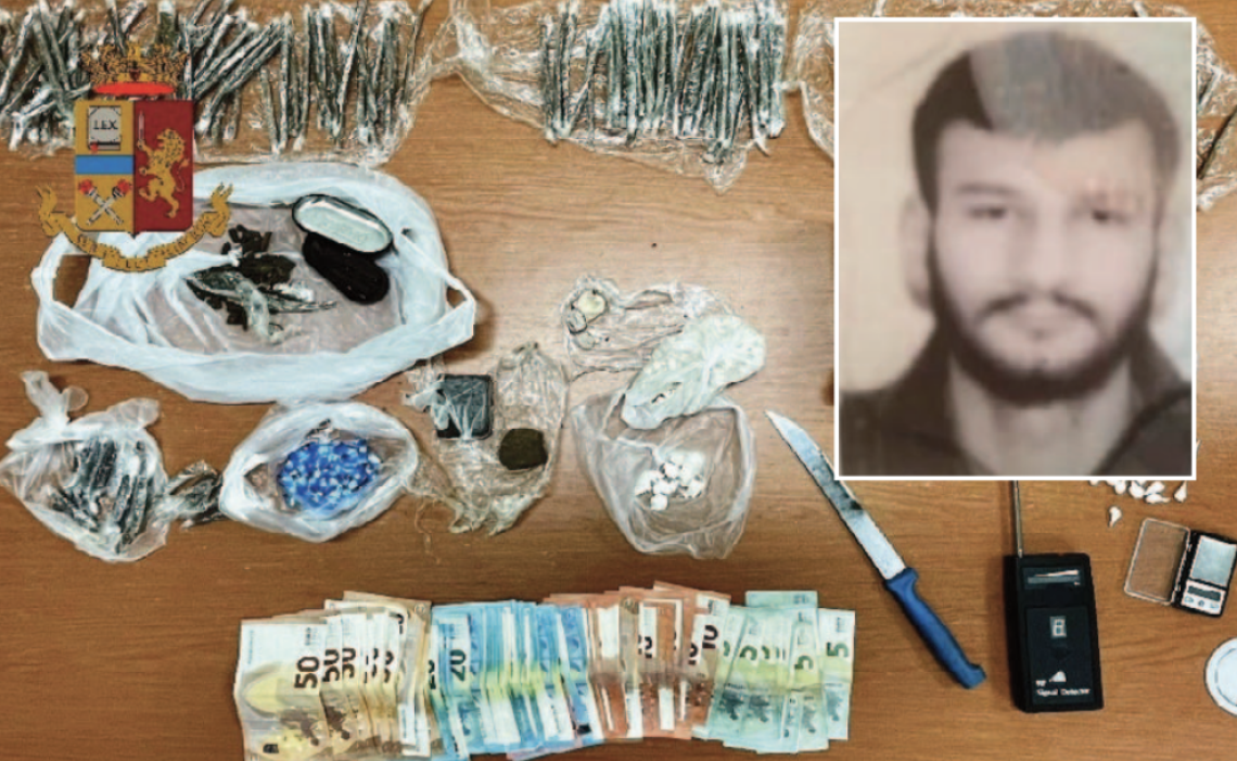 Mezzo chilo di droga in casa, 23enne fermato ai sette palazzi
