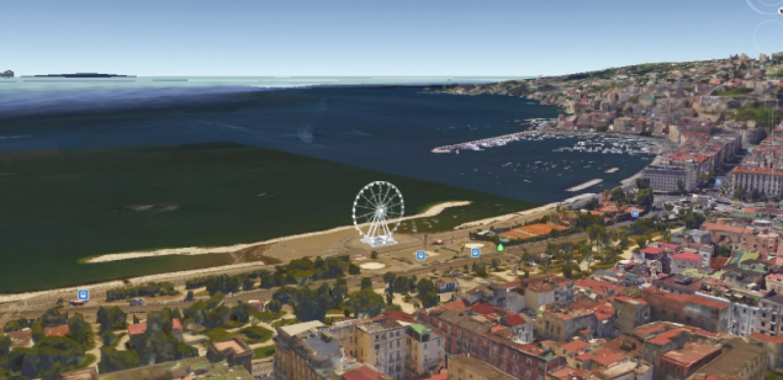 Ruota panoramica a Rotonda Diaz: ecco il progetto