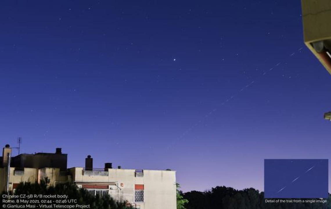  Razzo cinese in caduta libera sui cieli d’Italia: le prime foto  